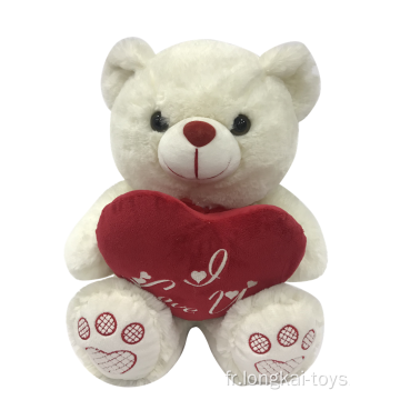 Valentine Peluche Ours Blanc